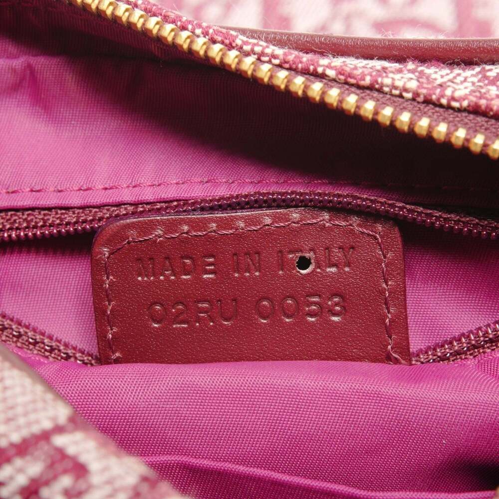 CHRISTIAN DIOR Red Canvas Trotter Shoulder Bag - Picture 10 of 12